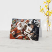 Christmas and Halloween Holidays Humor Kaart (Gele Bloem)