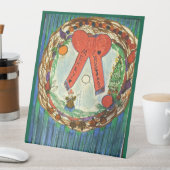 Christmas and Holiday Cheer! Pedestal Sign Reclamebord Met Voetstuk (Insitu)