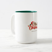 Christmas and New year mug Tweekleurige Koffiemok (Voorkant links)