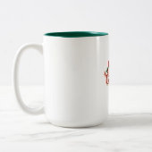 Christmas and New year mug Tweekleurige Koffiemok (Links)