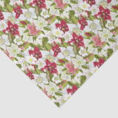 Christmas Anemones-Painted Hellebores Floral Tissuepapier (Detail)