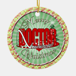 CHRISTMAS ANESTHESIOLOGIST KERAMISCH ORNAMENT