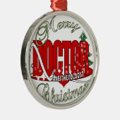 CHRISTMAS ANESTHESIOLOGIST METALEN ORNAMENT (Rechts)