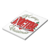CHRISTMAS ANESTHESIOLOGIST NOTITIEBLOK (Linkerzijde)