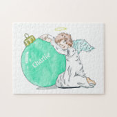 Christmas Angel aangepaste naam puzzel (Horizontaal)