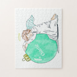 Christmas Angel aangepaste naam puzzel