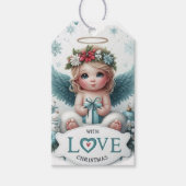 Christmas Angel baby Gift label Cadeaulabel (Voorkant)