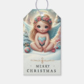 Christmas Angel baby Gift Label Cadeaulabel (Voorkant)
