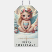 Christmas Angel baby Gift Label Cadeaulabel (Achterkant)