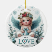 Christmas Angel baby Ornament (Achterkant)