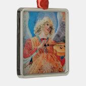 CHRISTMAS ANGEL Blue Sapphire Metalen Ornament (Rechts)