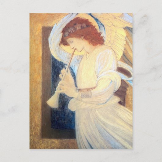 Christmas Angel Briefkaarten Burne-Jones Gold Whit (Voorkant)