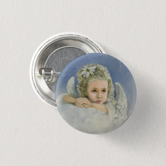 Christmas Angel Button (Voorkant /achterkant)