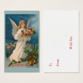 "Christmas Angel" Cadeau Label Visitekaartje (Voorkant /achterkant)