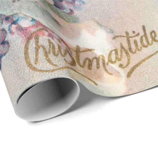 CHRISTMAS ANGEL COLLAGE Wrapping Paper Cadeaupapier (Rol Hoek)