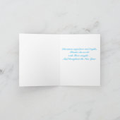 Christmas Angel & Deer  Vakantie Kaart (Binnen)