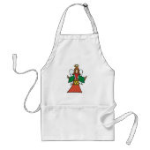 Christmas Angel Drummer Holiday Music Design Standaard Schort (Voorkant)