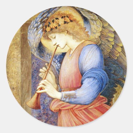 Christmas Angel Edward Burne-Jones Stickers (Voorkant)