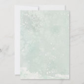 Christmas Angel en Holly baby shower Uitnodiging (Achterkant)