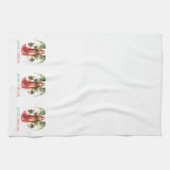 Christmas Angel Fancy vrolijke kersttypografie Theedoek (Horizontaal)