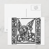 CHRISTMAS ANGEL FEESTDAGENKAART (Voorkant / Achterkant)