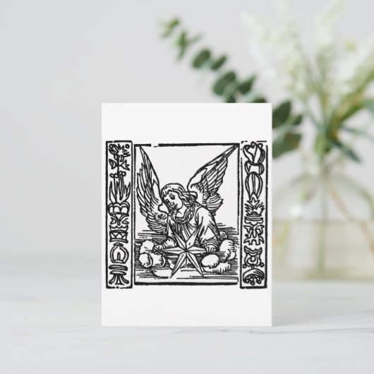 CHRISTMAS ANGEL FEESTDAGENKAART (Staand voorkant)