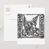 CHRISTMAS ANGEL FEESTDAGENKAART (Voorkant / Achterkant)