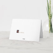 Christmas Angel Gevouwen Wenskaart Kaart (Achterkant)