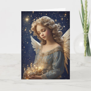 Christmas Angel Girl Holiday  Custom Kaart