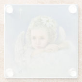 Christmas Angel Glass Onderzetter (Achterkant)