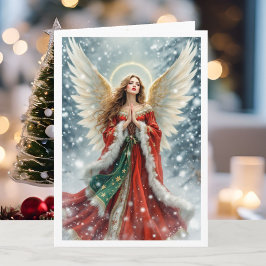 Christmas Angel Good News & Great Joy Greeting Feestdagen Kaart