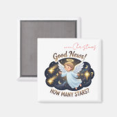 Christmas Angel Good News Math & Counting Game  Magneet (Voorkant / Achterkant)