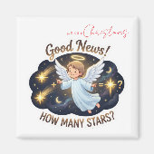 Christmas Angel Good News Math & Counting Game  Magneet (Voorkant)