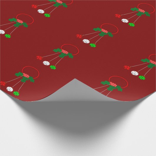 Christmas Angel Green Wrapping Paper Cadeaupapier (Hoek)
