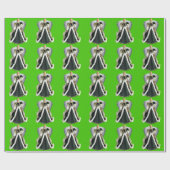 Christmas Angel Green Wrapping Paper Cadeaupapier (Vlak)