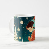 Christmas Angel Guard Coffee Mok (Voorkant links)