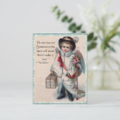 Christmas Angel Heart Feestdagenkaart (Staand voorkant)