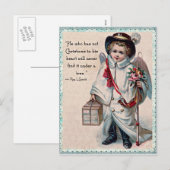 Christmas Angel Heart Feestdagenkaart (Voorkant / Achterkant)