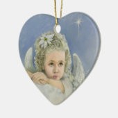 Christmas Angel Heart Keramisch Ornament (Links)
