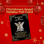 Christmas Angel Holiday Folie Kaart