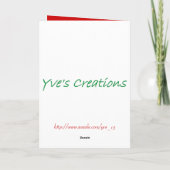 "Christmas Angel I" Kaart- Feestdagen Kaart (Achterkant)