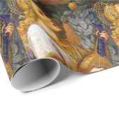 CHRISTMAS ANGEL, JOY PEACE LOVE PARCHMENT CADEAUPAPIER (Rol Hoek)