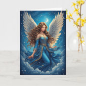 Christmas Angel  Kaart (Gele Bloem)