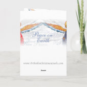 Christmas Angel Kaart met kerststal binnen (Achterkant)