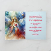 CHRISTMAS ANGEL KAART VOOR DOCHTER EN GEZIN (Binnen)