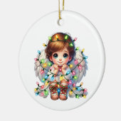 Christmas Angel Keramisch Ornament (Links)