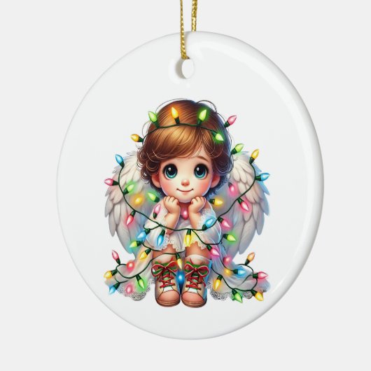 Christmas Angel Keramisch Ornament (Links)