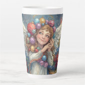 Christmas Angel  Latte Mok (Voorkant)