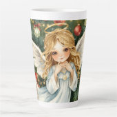 Christmas Angel  Latte Mok (Voorkant)