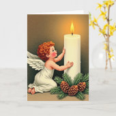 Christmas Angel Light Card Kaart (Gele Bloem)